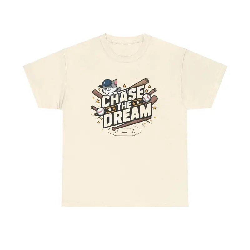 Chase Your Dream Baseball Cotton T-Shirt 6