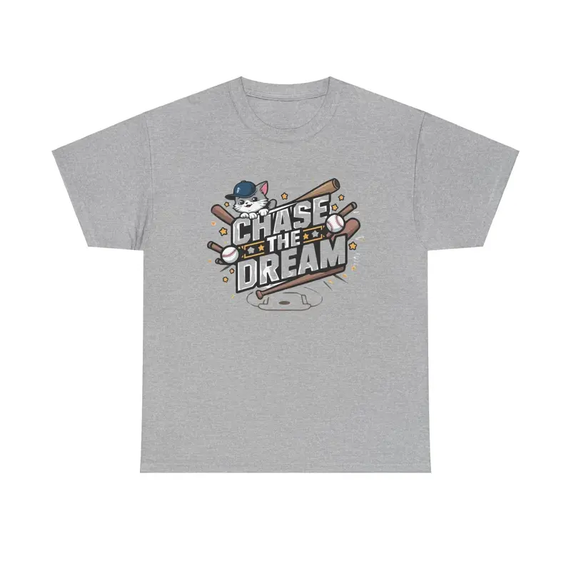 Chase Your Dream Baseball Cotton T-Shirt 8