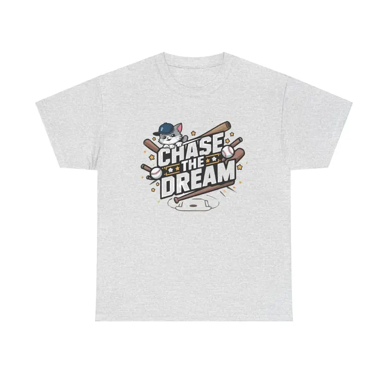 Chase Your Dream Baseball Cotton T-Shirt 9
