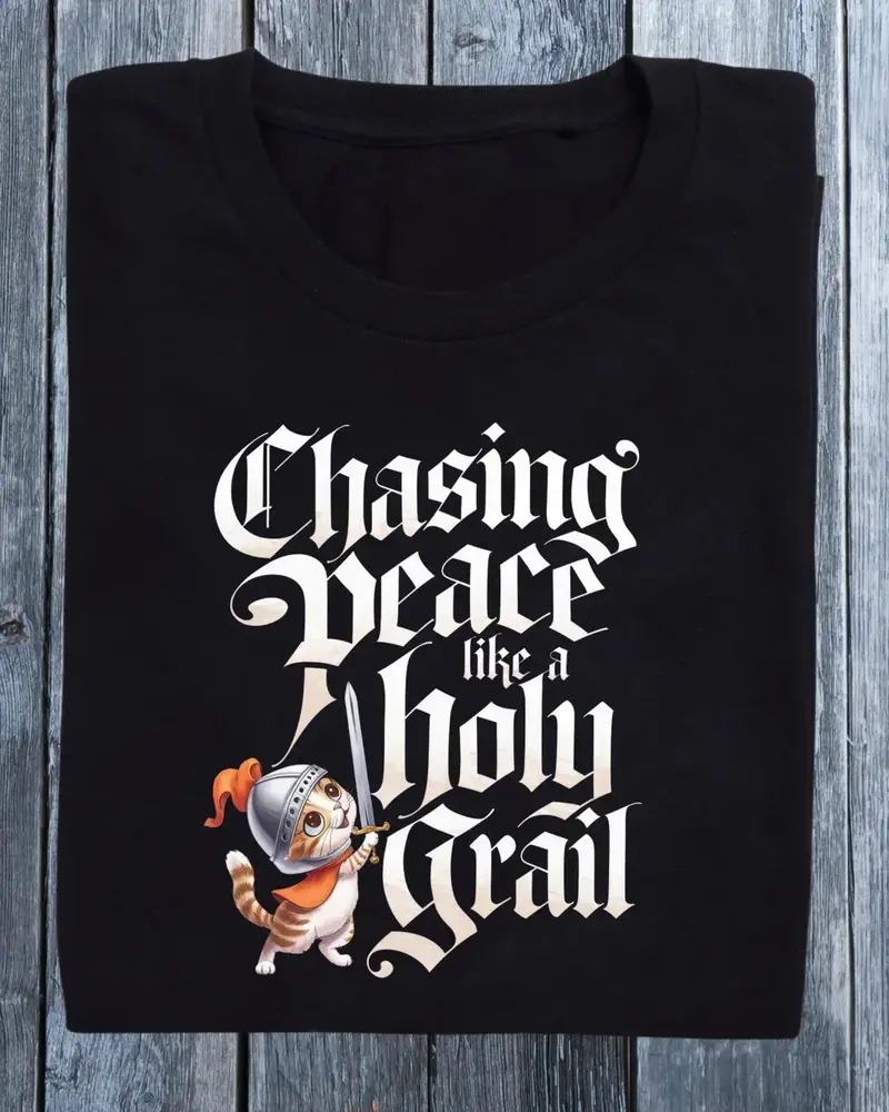 Chasing Peace Like A Holy Grail Unisex Softstyle T-Shirt 1