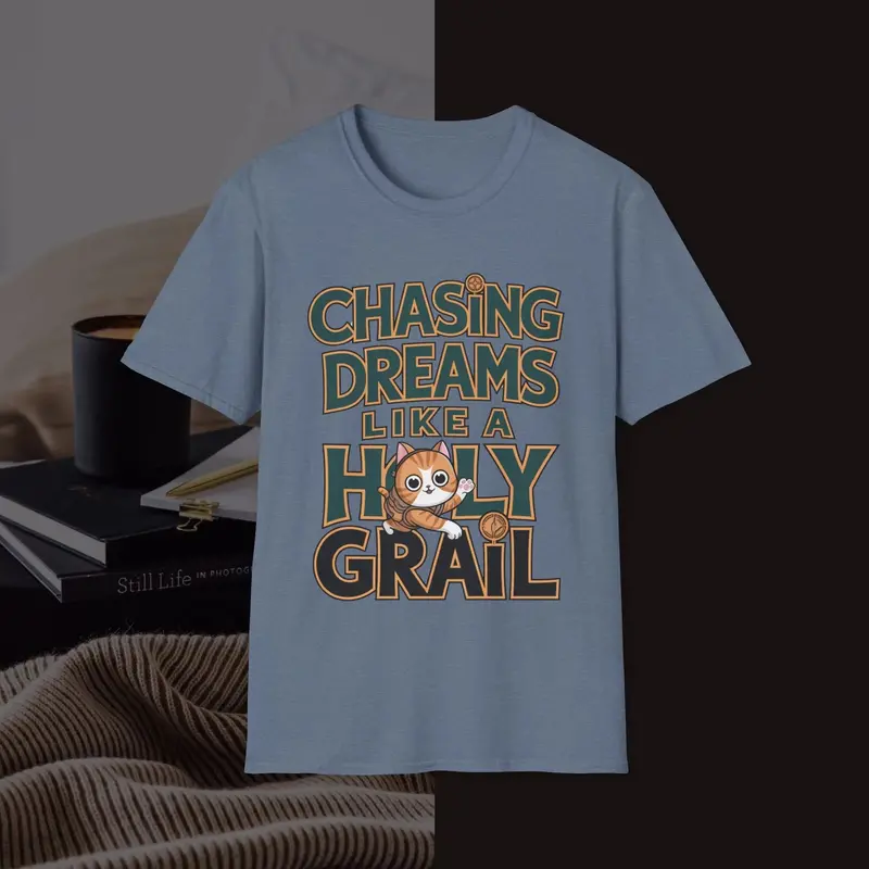 Chasing Peace Like A Holy Grail Unisex Softstyle T-Shirts 10