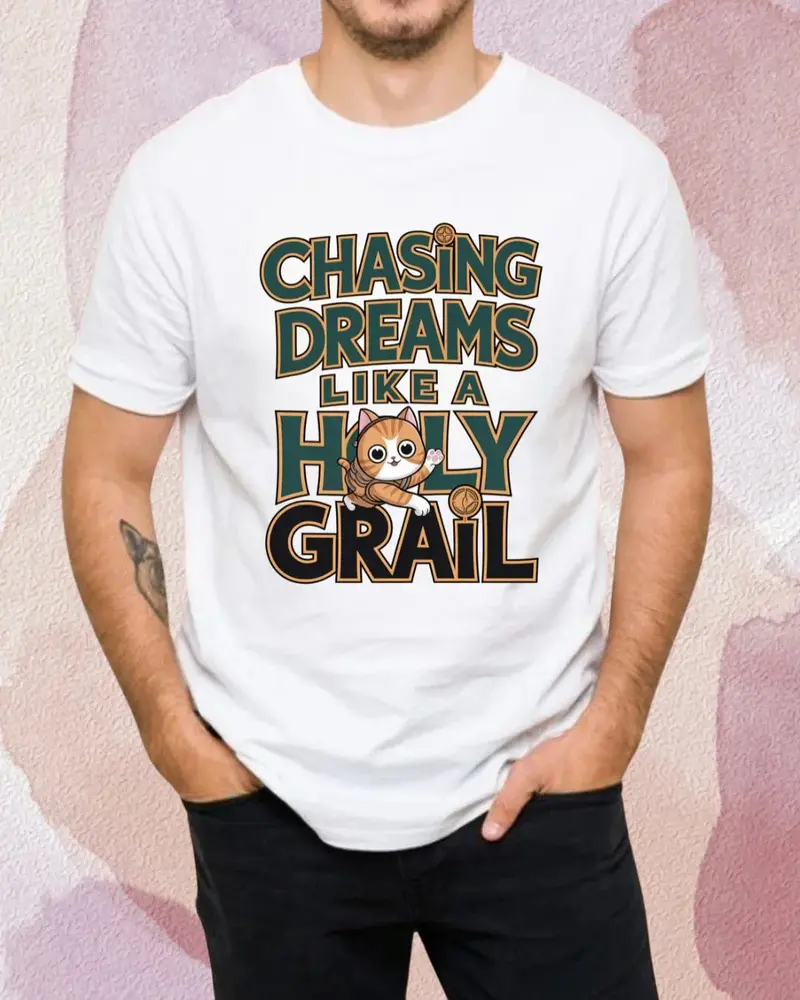 Chasing Peace Like A Holy Grail Unisex Softstyle T-Shirts 3