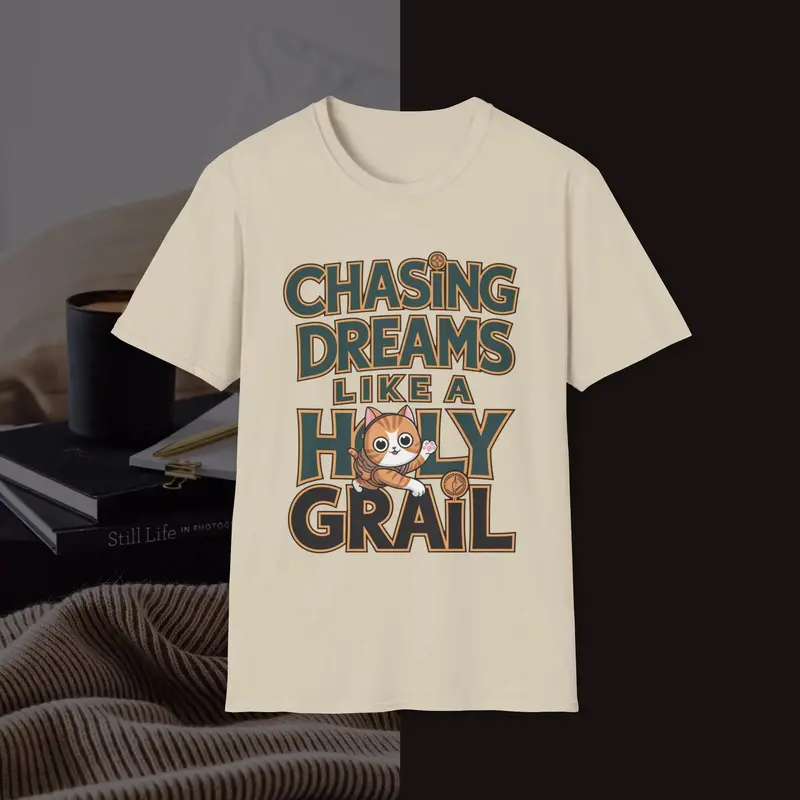 Chasing Peace Like A Holy Grail Unisex Softstyle T-Shirts 6