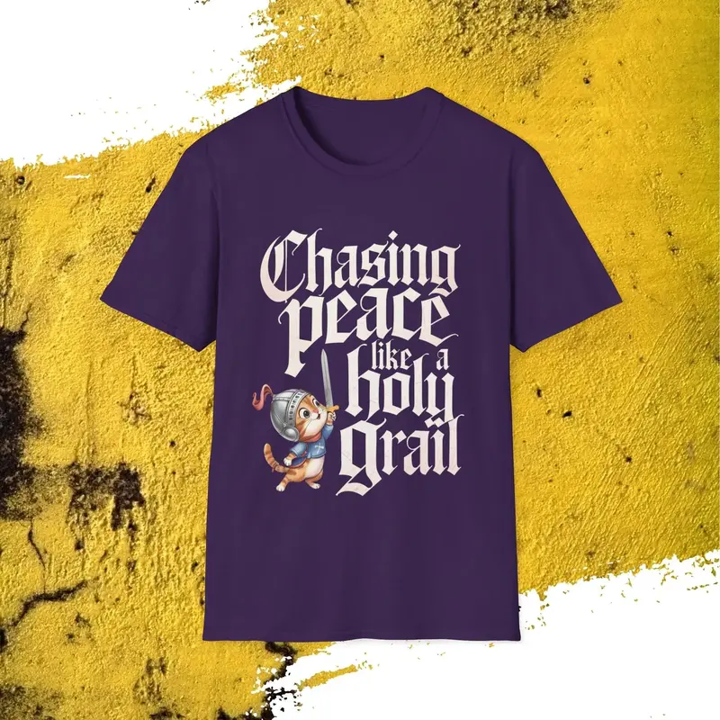 Chasing Peace Like Holy Grail Cotton Tee 11