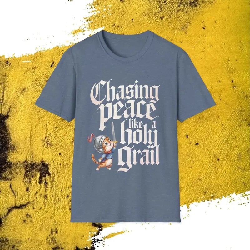 Chasing Peace Like Holy Grail Cotton Tee 12