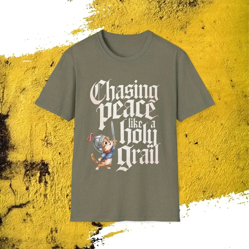 Chasing Peace Like Holy Grail Cotton Tee 13