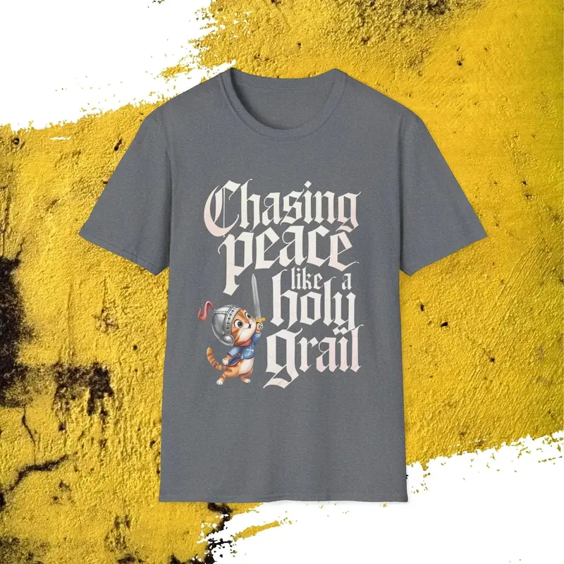 Chasing Peace Like Holy Grail Cotton Tee 14