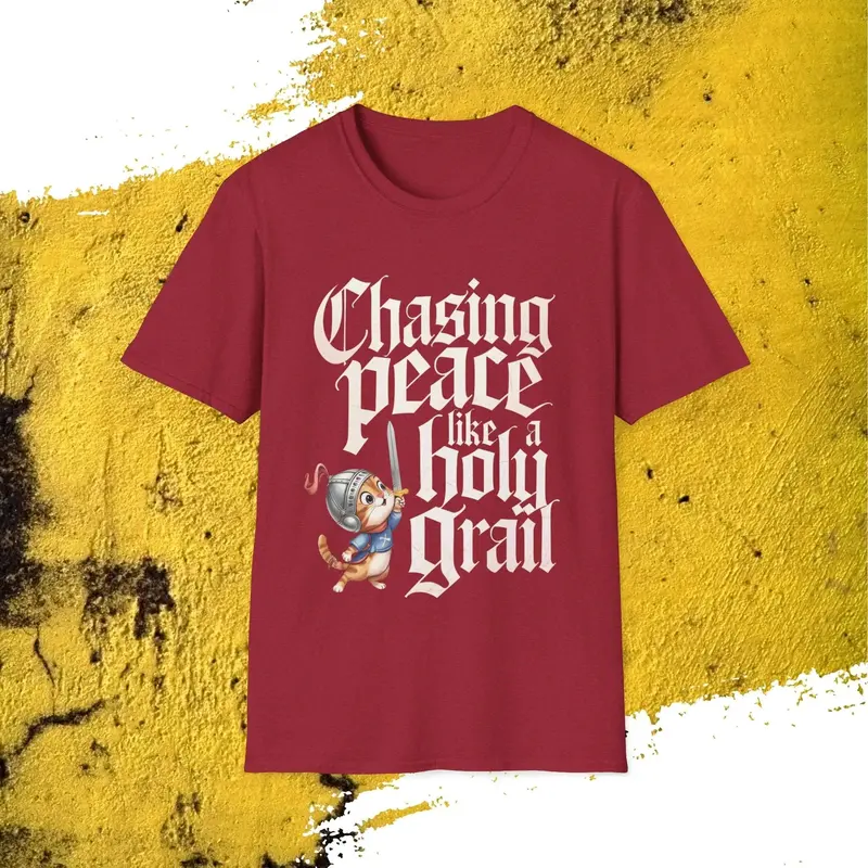 Chasing Peace Like Holy Grail Cotton Tee 15
