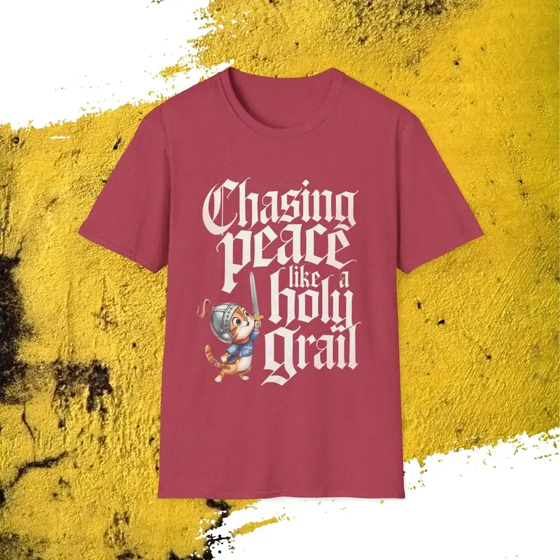 Chasing Peace Like Holy Grail Cotton Tee 16