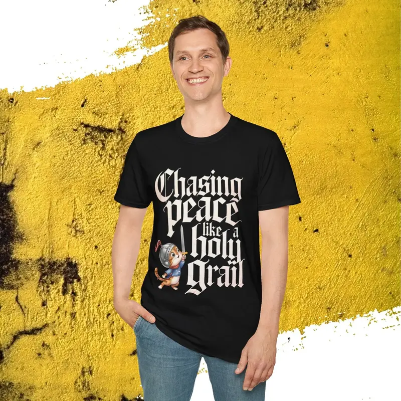 Chasing Peace Like Holy Grail Cotton Tee 16