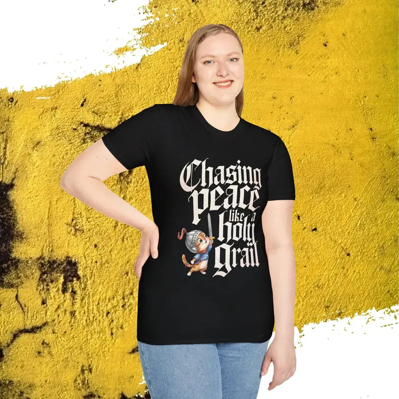 Chasing Peace Like Holy Grail Cotton Tee 17