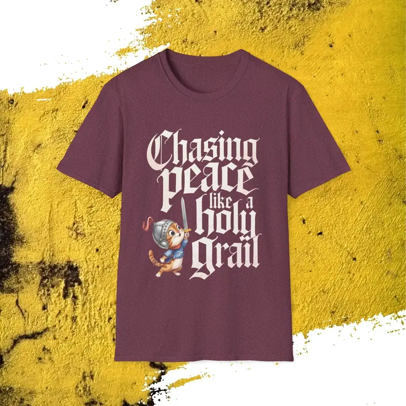 Chasing Peace Like Holy Grail Cotton Tee 18