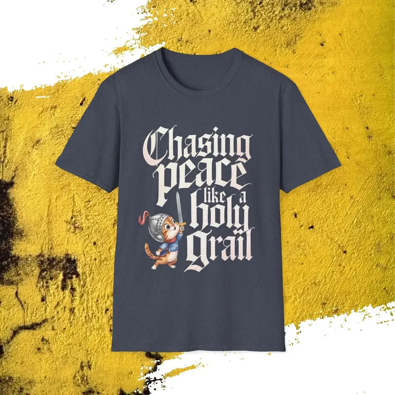 Chasing Peace Like Holy Grail Cotton Tee 18