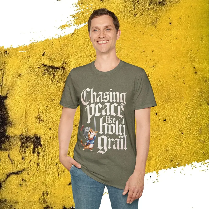 Chasing Peace Like Holy Grail Cotton Tee 23