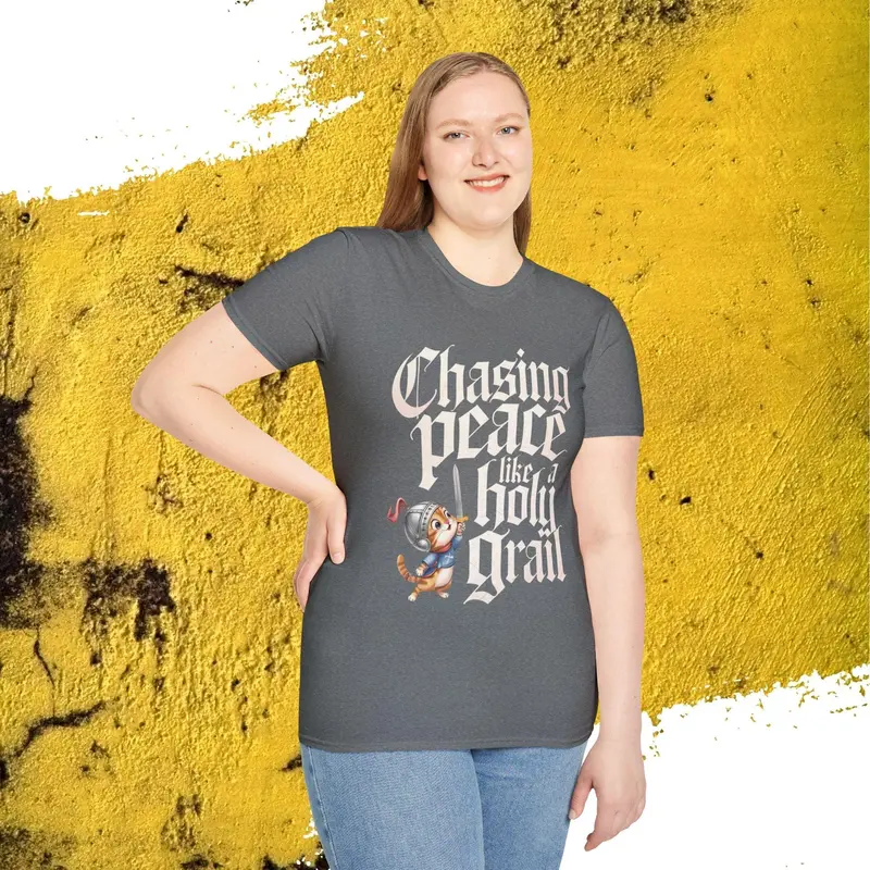 Chasing Peace Like Holy Grail Cotton Tee 26