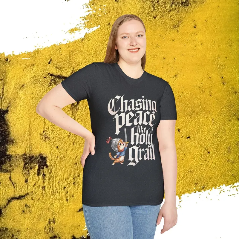 Chasing Peace Like Holy Grail Cotton Tee 32