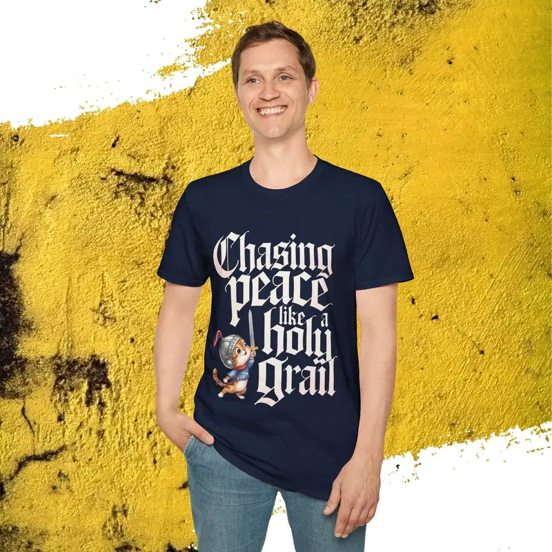 Chasing Peace Like Holy Grail Cotton Tee 33
