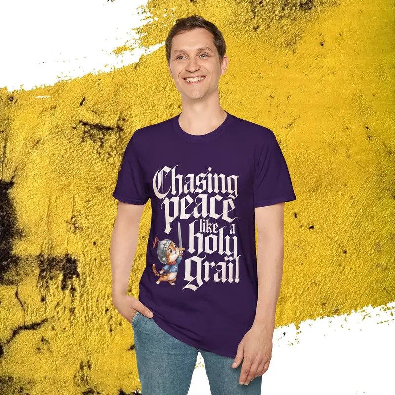 Chasing Peace Like Holy Grail Cotton Tee 35