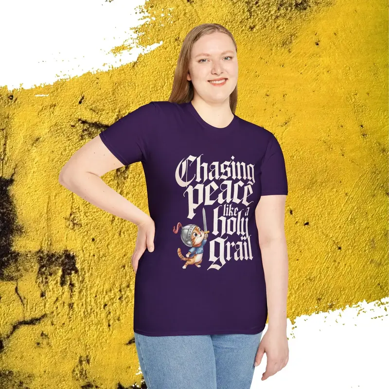 Chasing Peace Like Holy Grail Cotton Tee 36