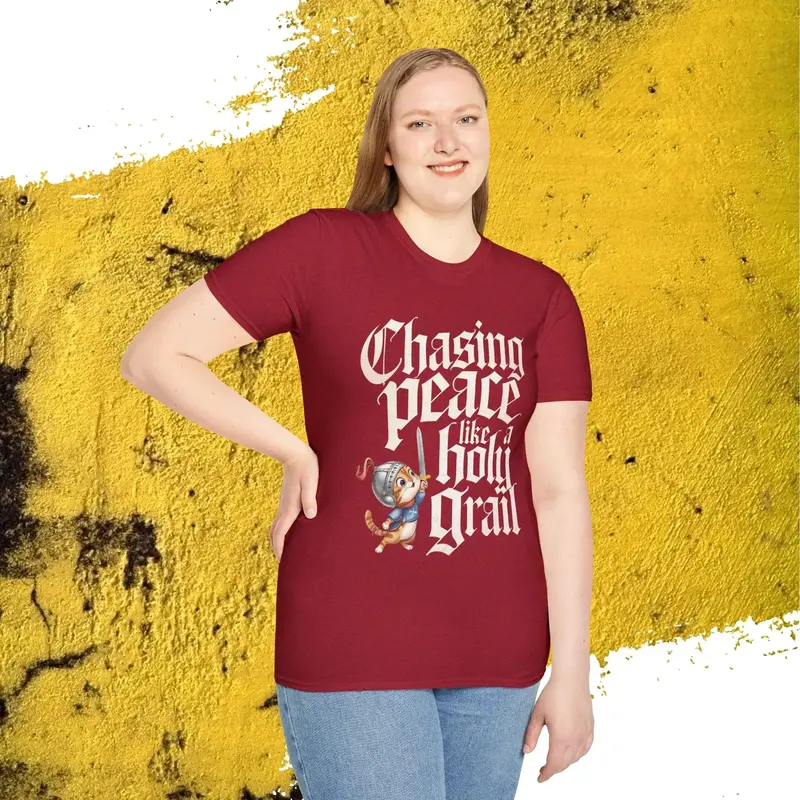 Chasing Peace Like Holy Grail Cotton Tee 40