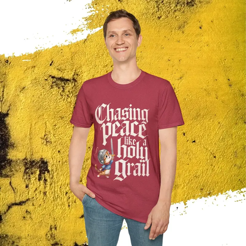 Chasing Peace Like Holy Grail Cotton Tee 41