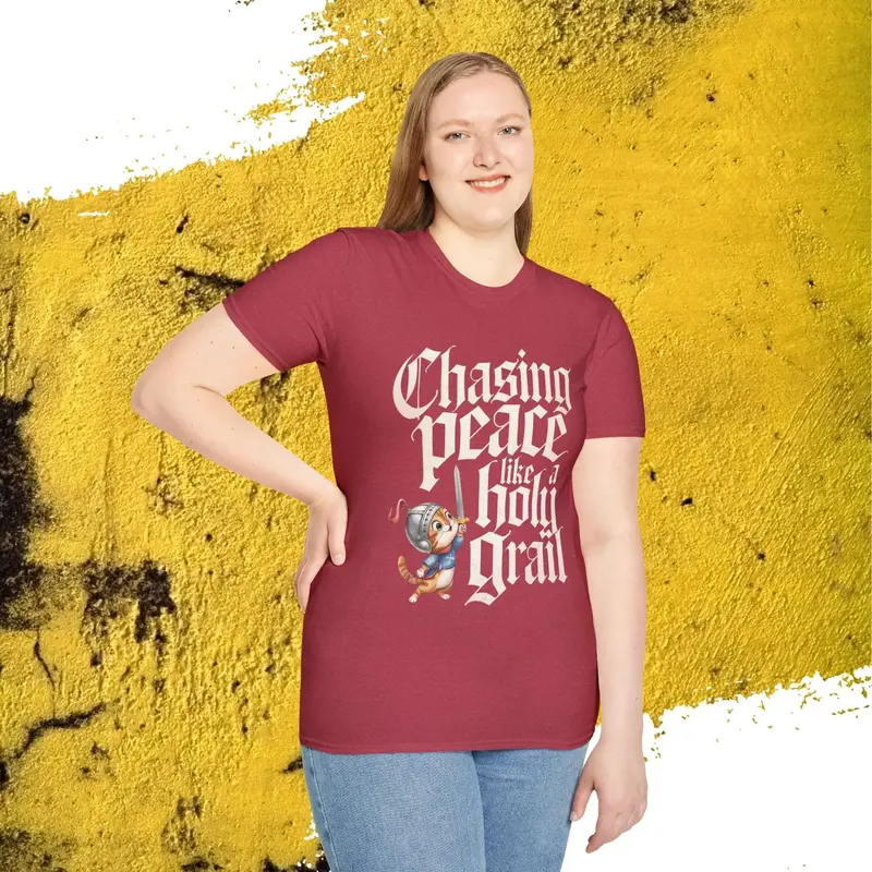 Chasing Peace Like Holy Grail Cotton Tee 42