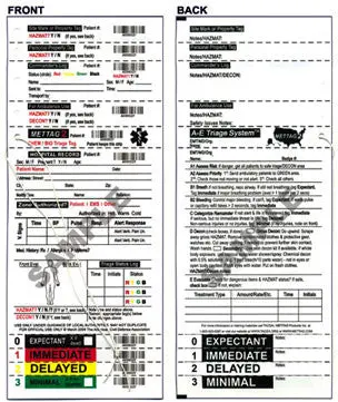 Chem Bio Hazmat Triage Tags 1