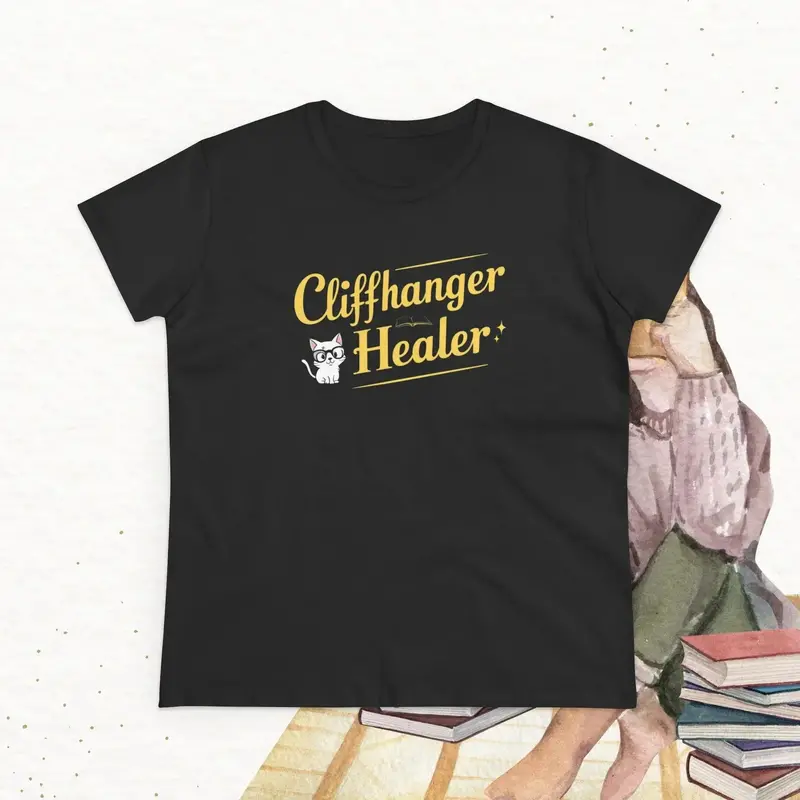 Chiffanger Healer Book Lovers Cotton Women T-Shirt 10