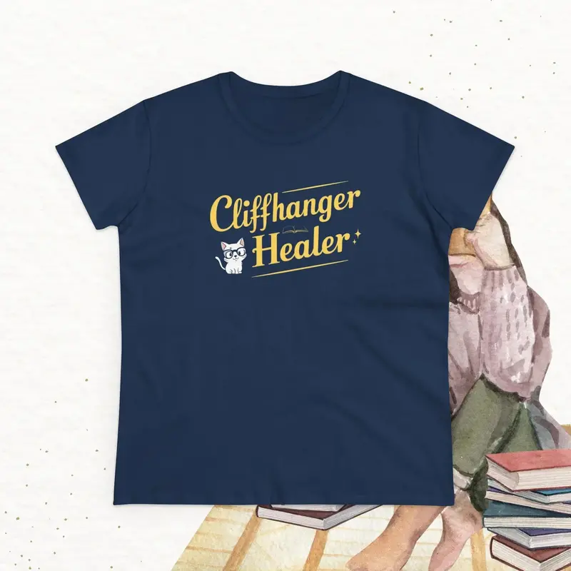Chiffanger Healer Book Lovers Cotton Women T-Shirt 14