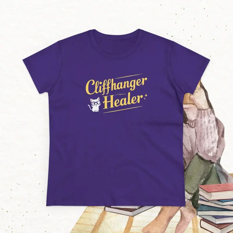 Chiffanger Healer Book Lovers Cotton Women T-Shirt 16