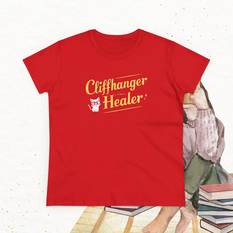 Chiffanger Healer Book Lovers Cotton Women T-Shirt 18