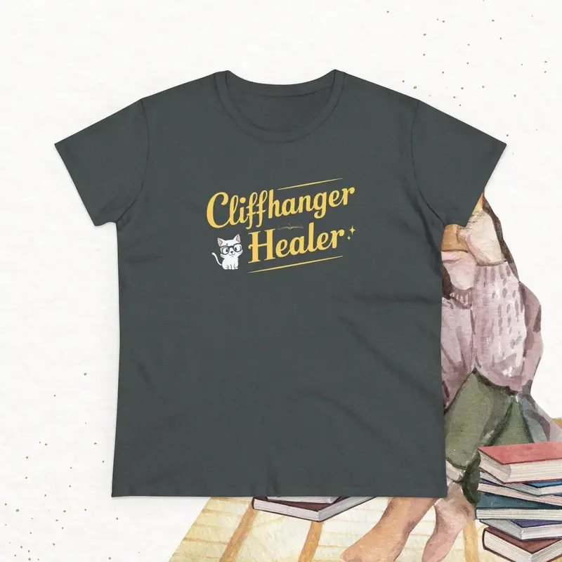 Chiffanger Healer Book Lovers Cotton Women T-Shirt 22