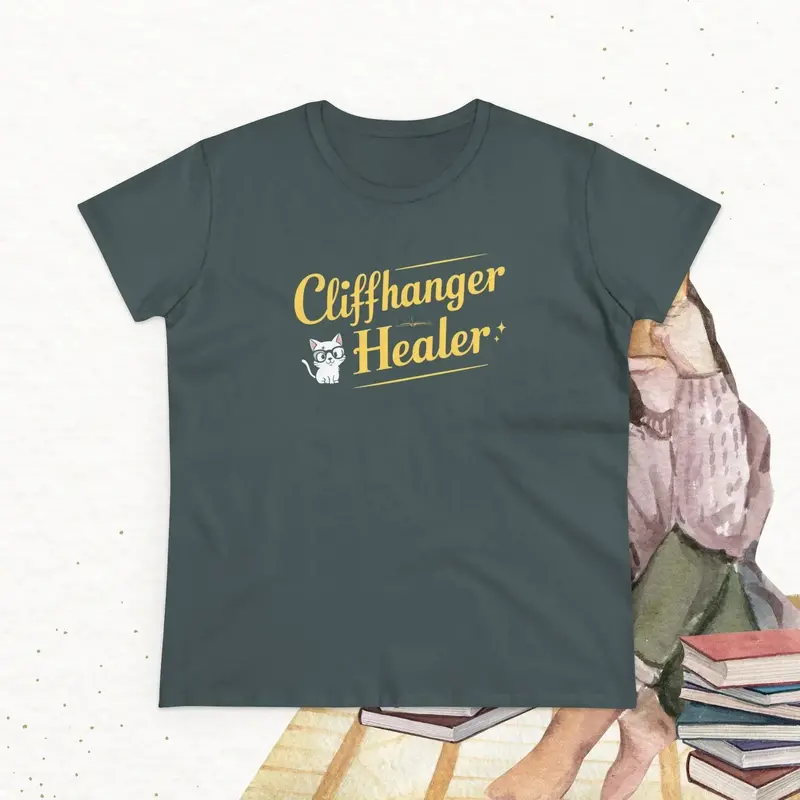 Chiffanger Healer Book Lovers Cotton Women T-Shirt 24