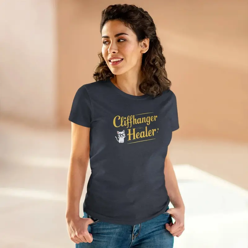 Chiffanger Healer Book Lovers Cotton Women T-Shirt 27