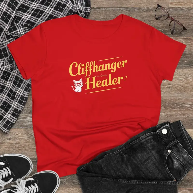 Chiffanger Healer Book Lovers Cotton Women T-Shirt 5