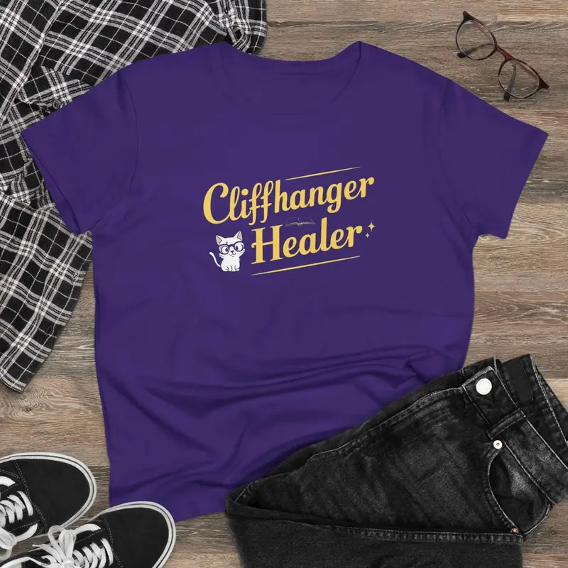 Chiffanger Healer Book Lovers Cotton Women T-Shirt 6