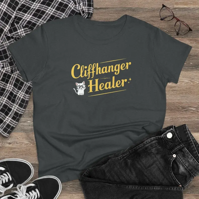 Chiffanger Healer Book Lovers Cotton Women T-Shirt 7