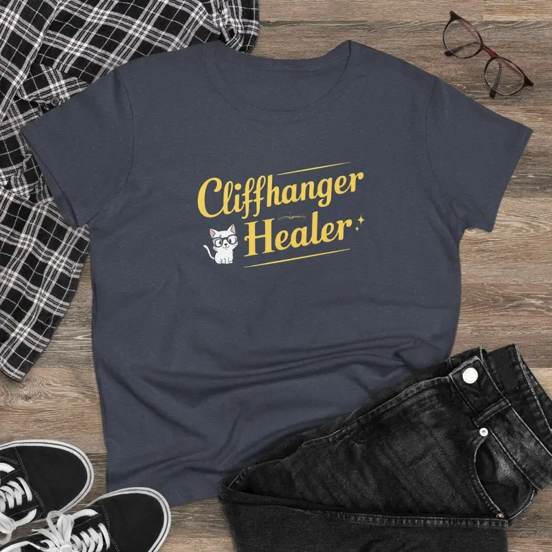 Chiffanger Healer Book Lovers Cotton Women T-Shirt 9