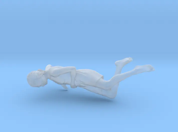 Chinese Man Lying On Side Propped 2