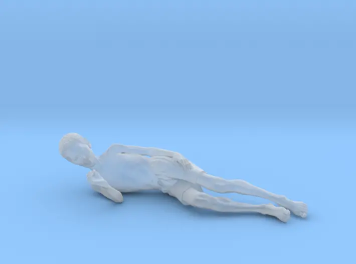Chinese Man Lying Smoking 1