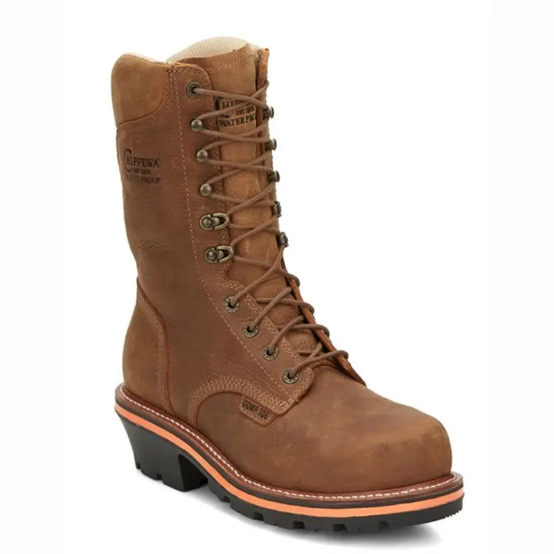 Chippewa Men's Thunderstruck 10" Nano Comp Toe Work Boot Brown- Th1030 1