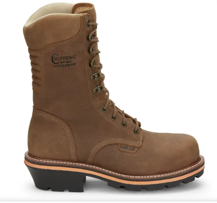 Chippewa Men's Thunderstruck 10" Nano Comp Toe Work Boot Brown- Th1030 3