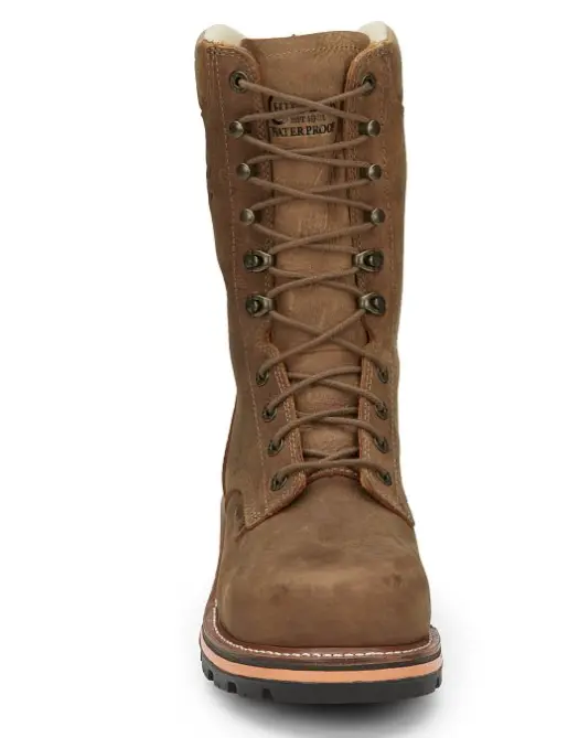 Chippewa Men's Thunderstruck 10" Nano Comp Toe Work Boot Brown- Th1030 7