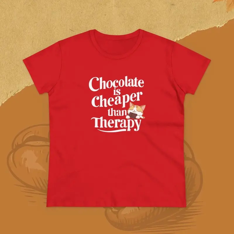 Chocolate Cheaper Than Therapy Women T-Shirt 16