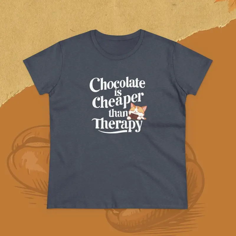 Chocolate Cheaper Than Therapy Women T-Shirt 20