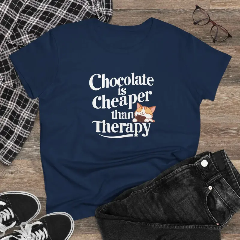 Chocolate Cheaper Than Therapy Women T-Shirt 3
