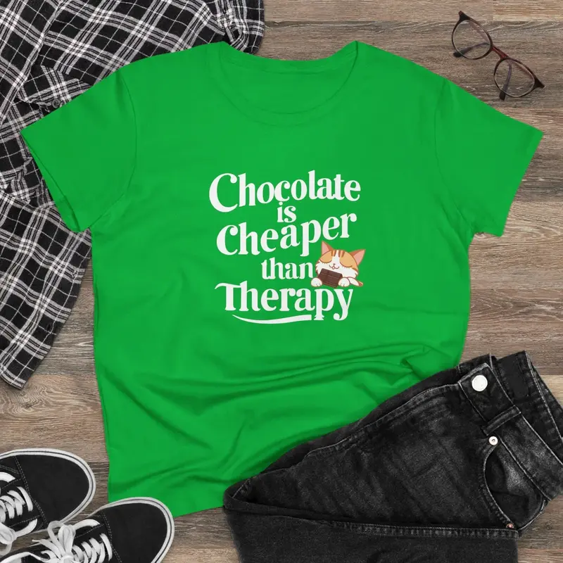 Chocolate Cheaper Than Therapy Women T-Shirt 5