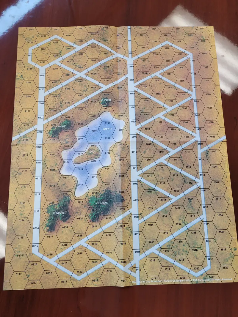 City Street Grid/Park #1 Map 1