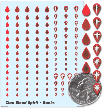 Clan Blood Spirit Ranks And Point Markers Decals 1