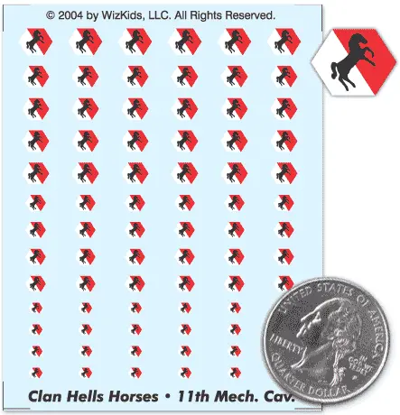 Clan Hells Horses 11Th Mechanized Cavalry Decals 1